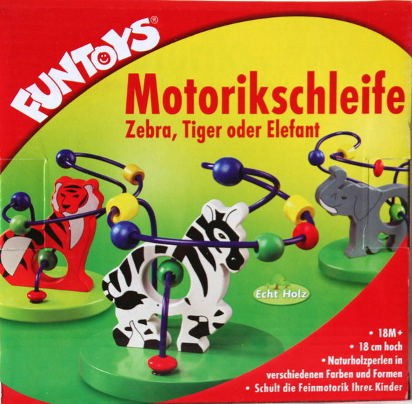 Tier-Motorikschleifen-Tiger