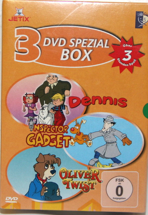 3 DVD Spezial Box - Dennis - Inspector Gadget - Oliver Twist