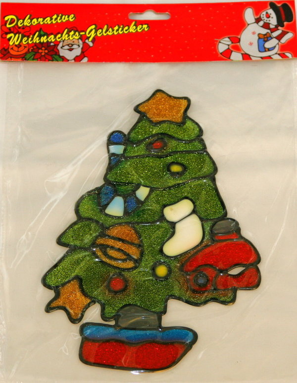 Dekorative Weihnachts-Gelsticker - Baum