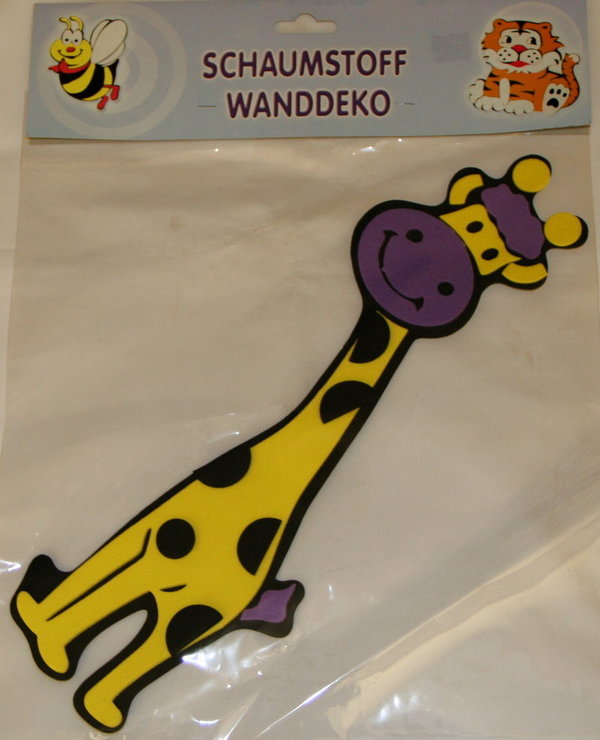 Schaumstoff Wanddeko - Giraffe